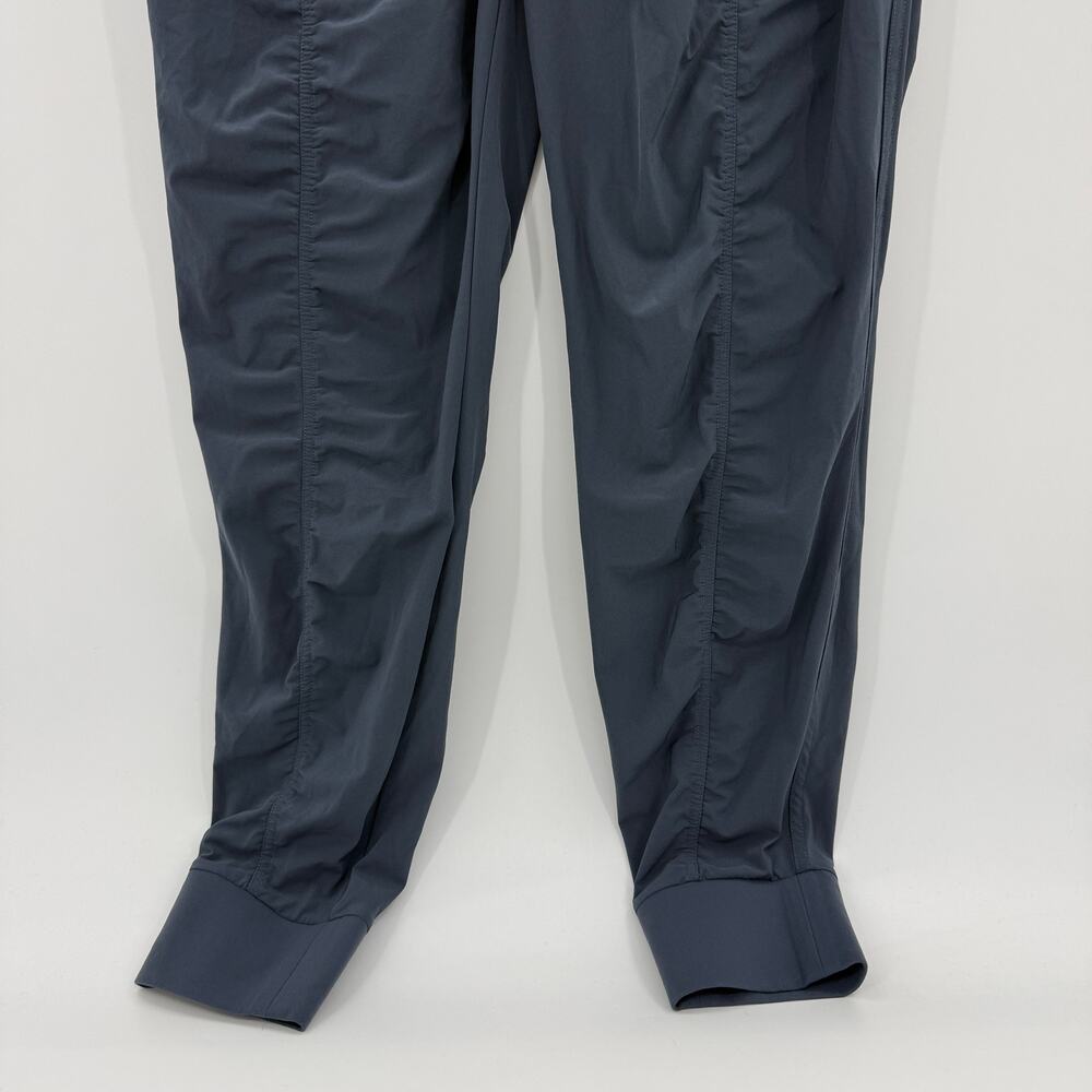 ATHLETA Attitude Jogger Pant Ruched Sz 14 Blue Grey Lightweight Athleisure Yoga - Picture 3 of 11